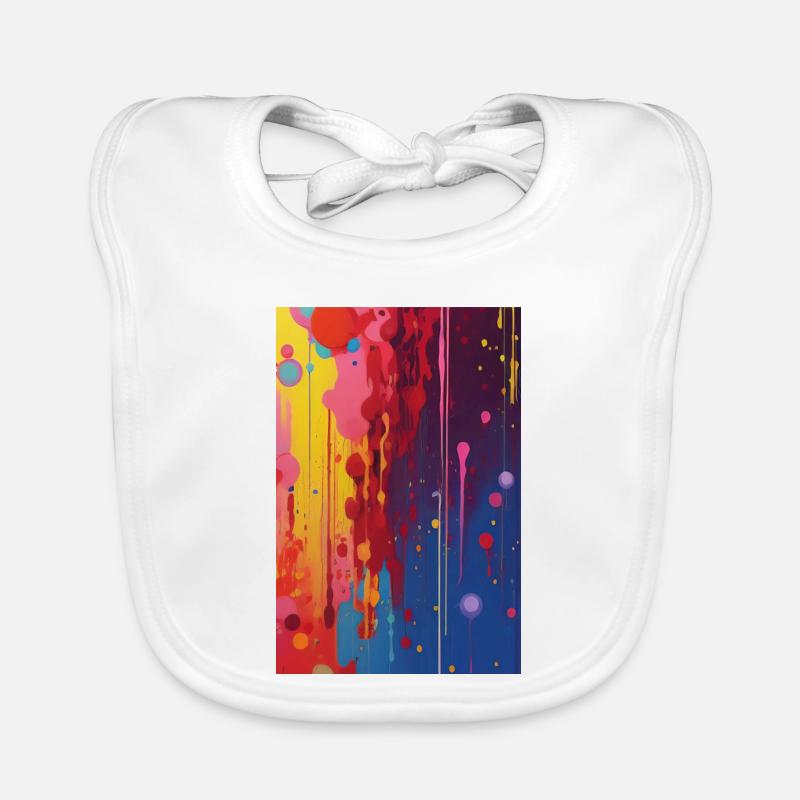 Abstract art Organic Baby Bibs