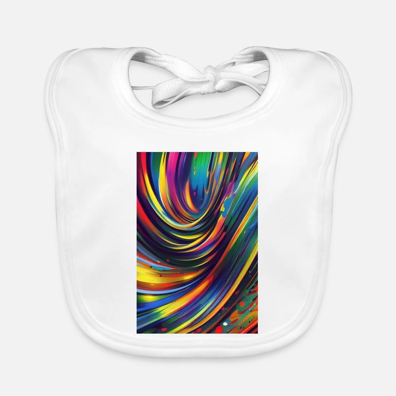 Abstrakte Kunst Baby Bio-Lätzchen