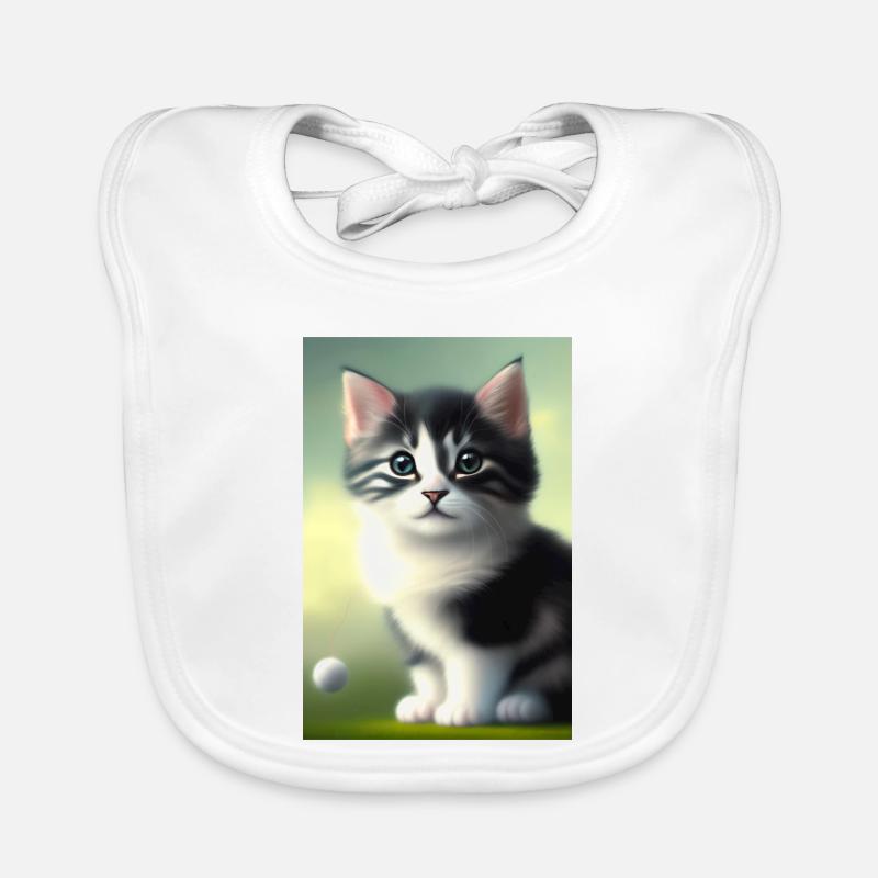 Bébé chat Bavoir bio Bébé
