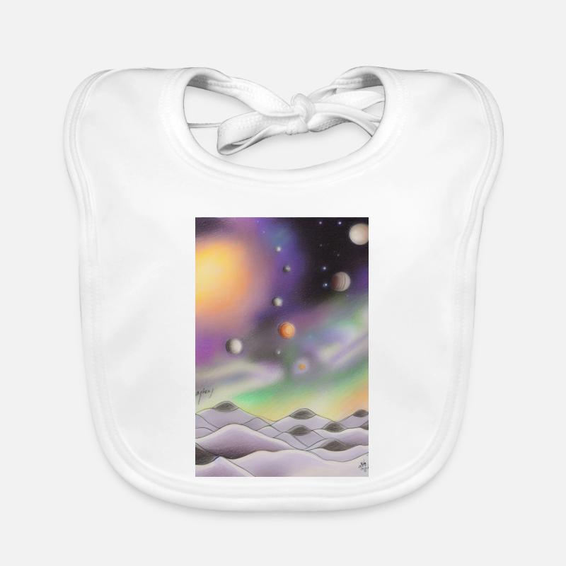 Space and planets Organic Baby Bibs