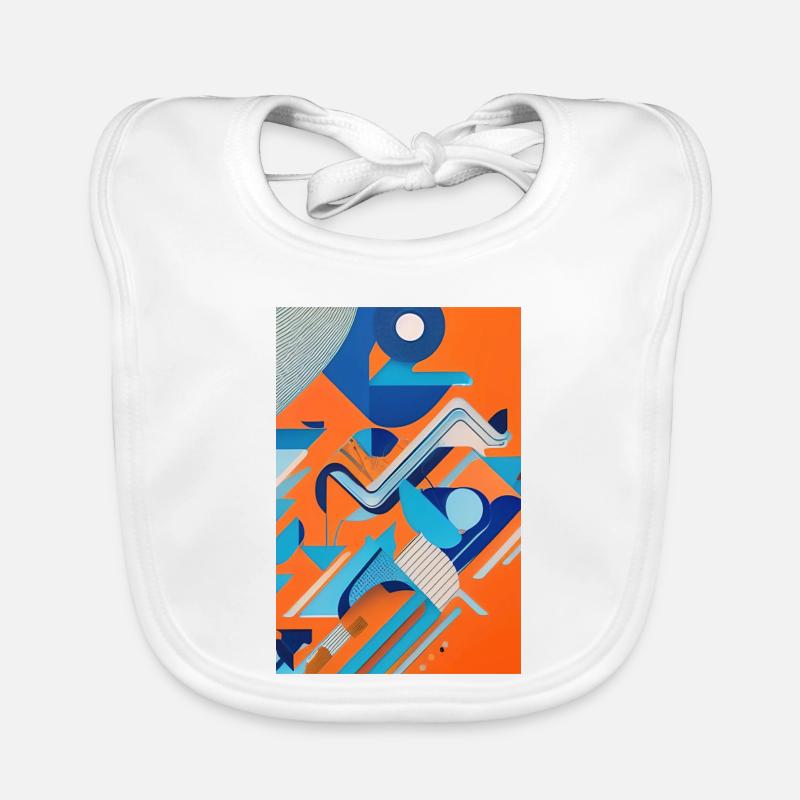Abstrakte Kunst Baby Bio-Lätzchen