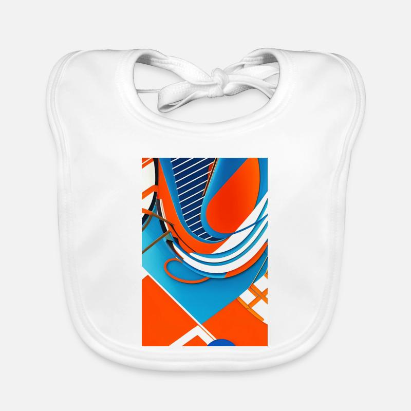 Abstract art Organic Baby Bibs