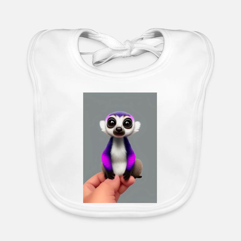 Lemur Affe Baby Bio-Lätzchen