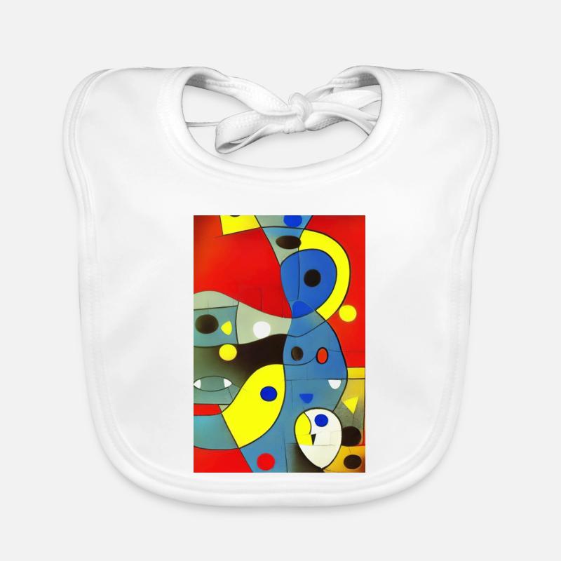 Abstrakte Kunst Baby Bio-Lätzchen