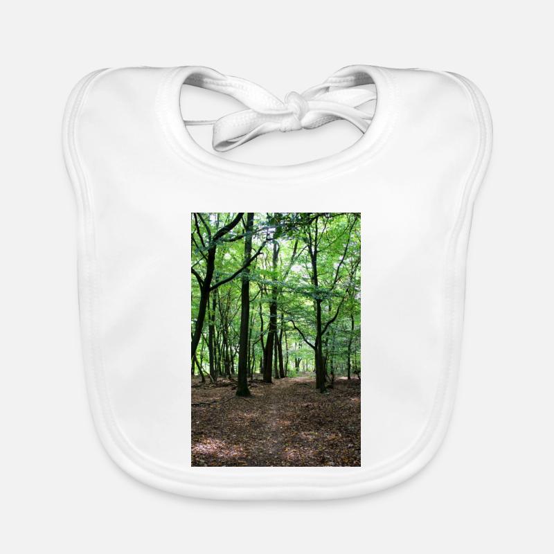 Forest Tree Trees Walk Nature Forester Poster Organic Baby Bibs