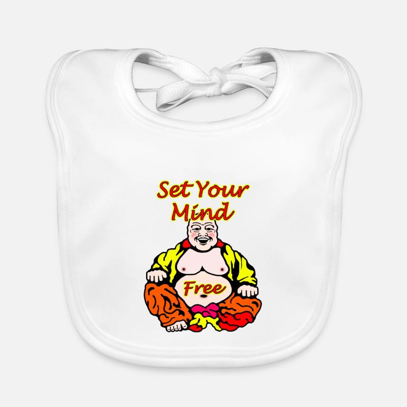 Liberté et expression de soi Méditation Design Bavoir bio Bébé