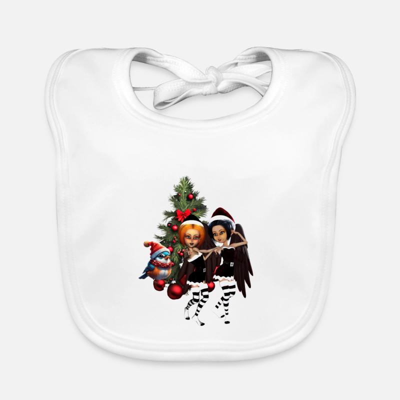 Dancing for Christmas. Organic Baby Bibs