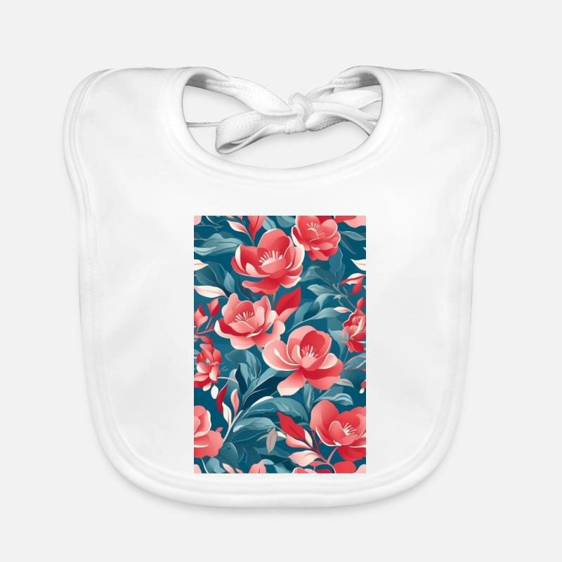 Wunderschöne Blumen Baby Bio-Lätzchen