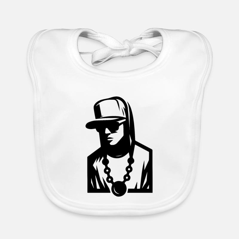 Hip Hop Dude (Simple) Organic Baby Bibs