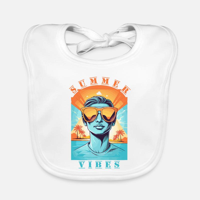 Cool hipsters Organic Baby Bibs