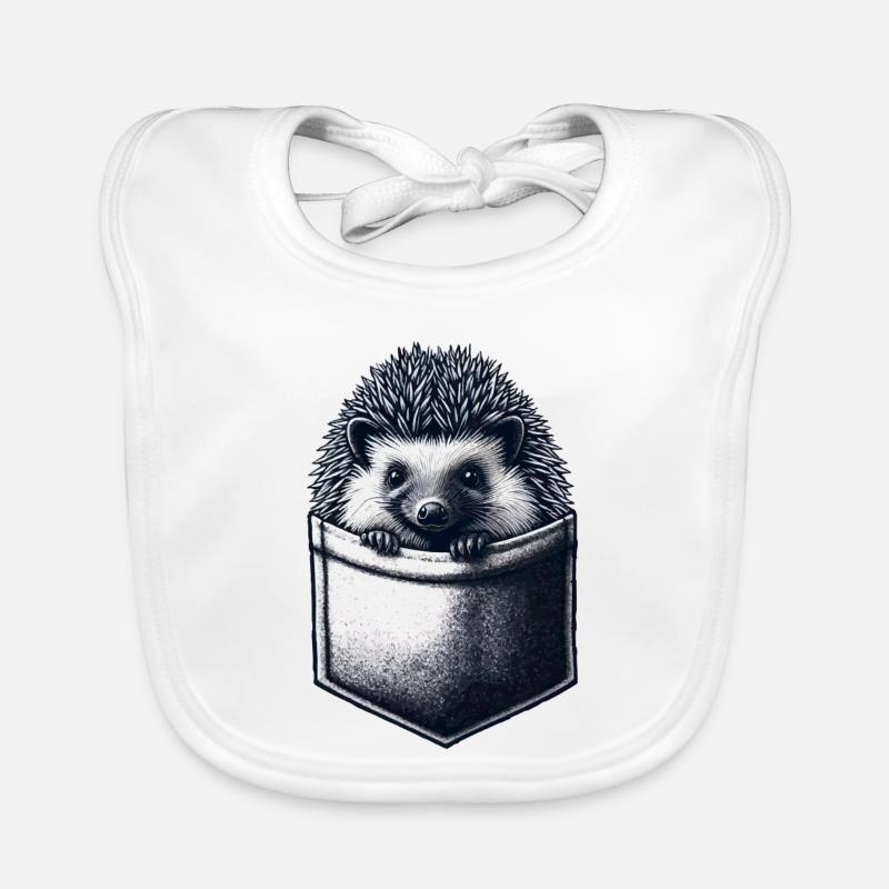 Hedgehog in Bag – Schutzfreund Design Organic Baby Bibs