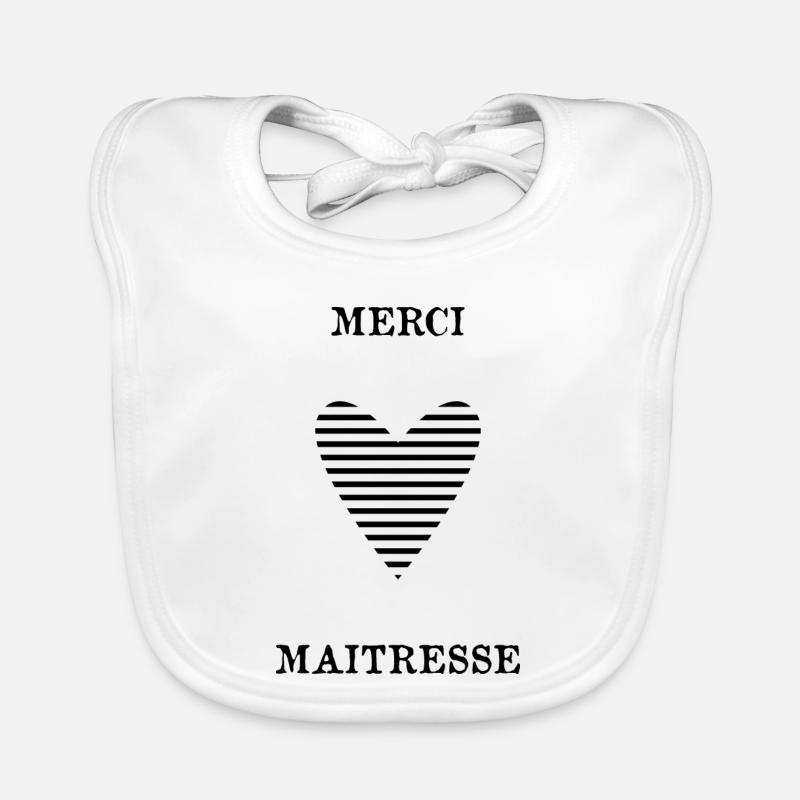 MERCI MAÎTRESSE Bavoir bio Bébé