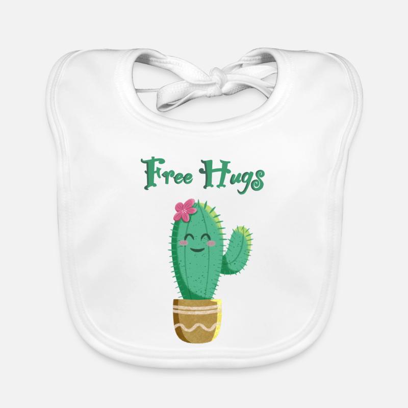 Cactus mignon aime les câlins Bavoir bio Bébé