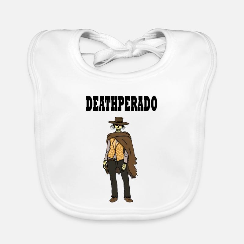 Skeleton Cowboy Organic Baby Bibs