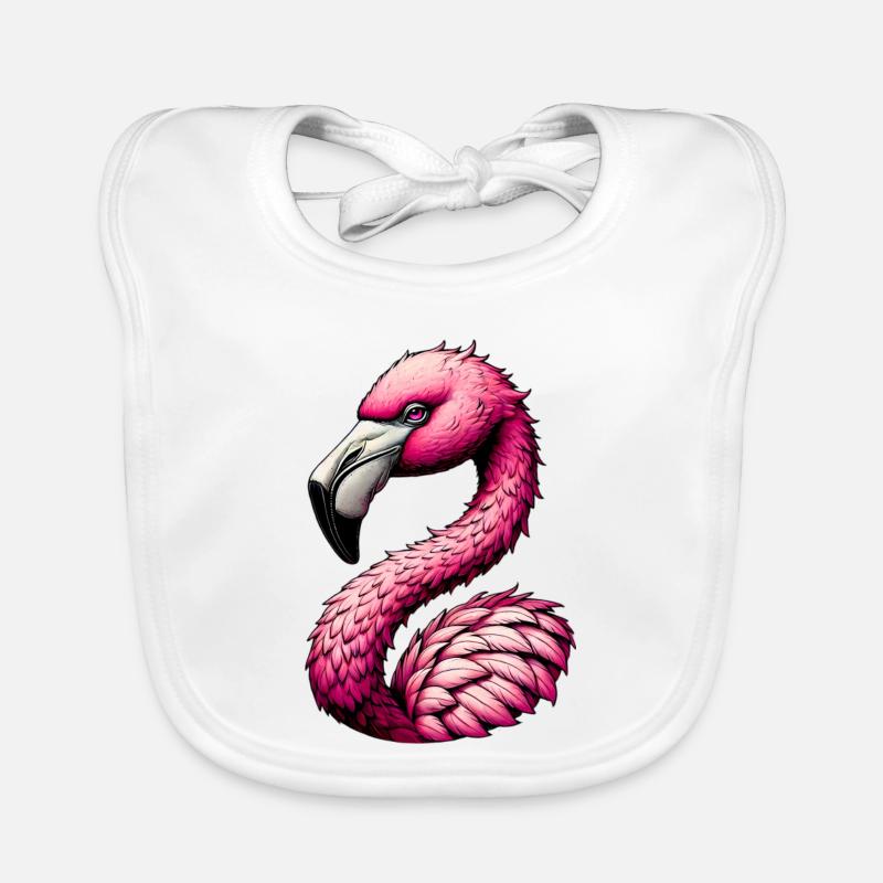Flamant Bavoir bio Bébé