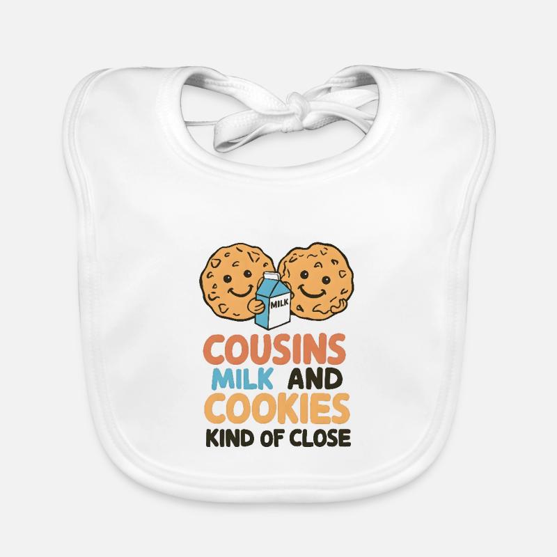 Milk and biscuits Cousins Organic Baby Bibs