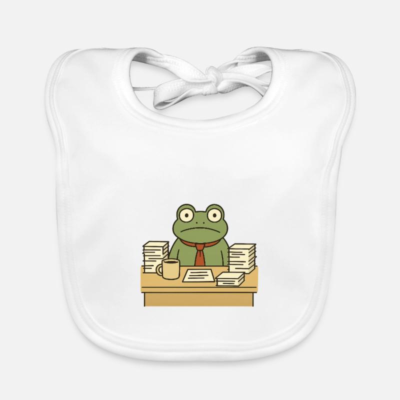 Grenouille d’affaires Bavoir bio Bébé