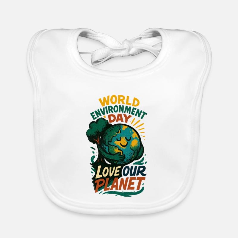 Earth Hugging Tree for World Environment Day Organic Baby Bibs