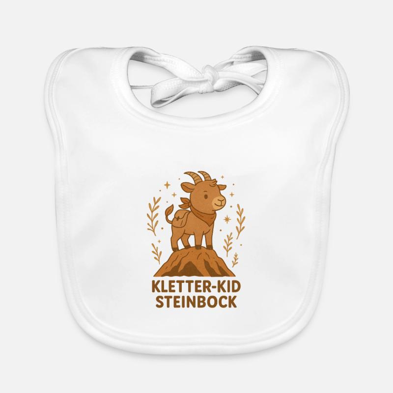 Kletter Kid Steinbock Baby Bio-Lätzchen