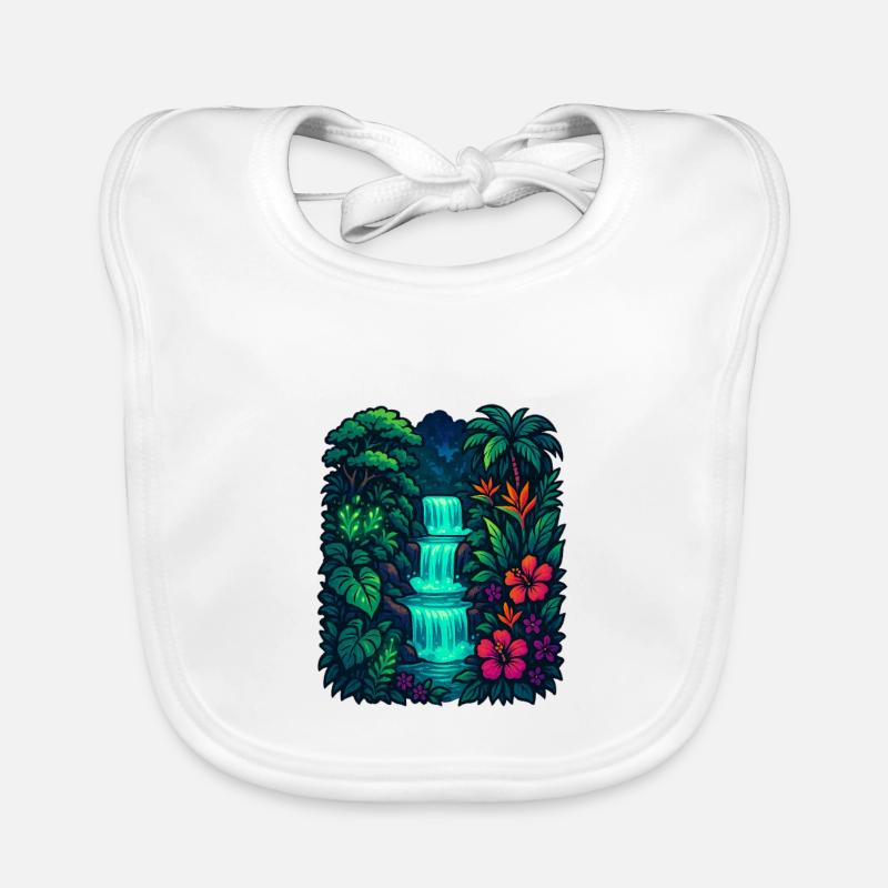 Cascade tropicale Bavoir bio Bébé