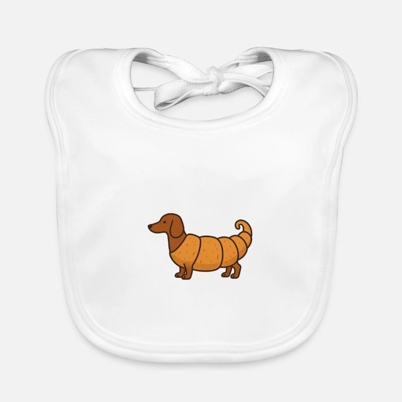 Mashup de croissant teckel Bavoir bio Bébé