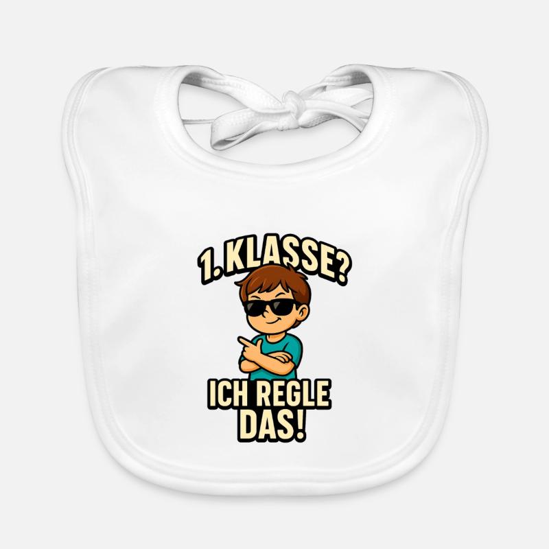 1. Klasse? - Ich regle das! | Einschulung 2025 Baby Bio-Lätzchen