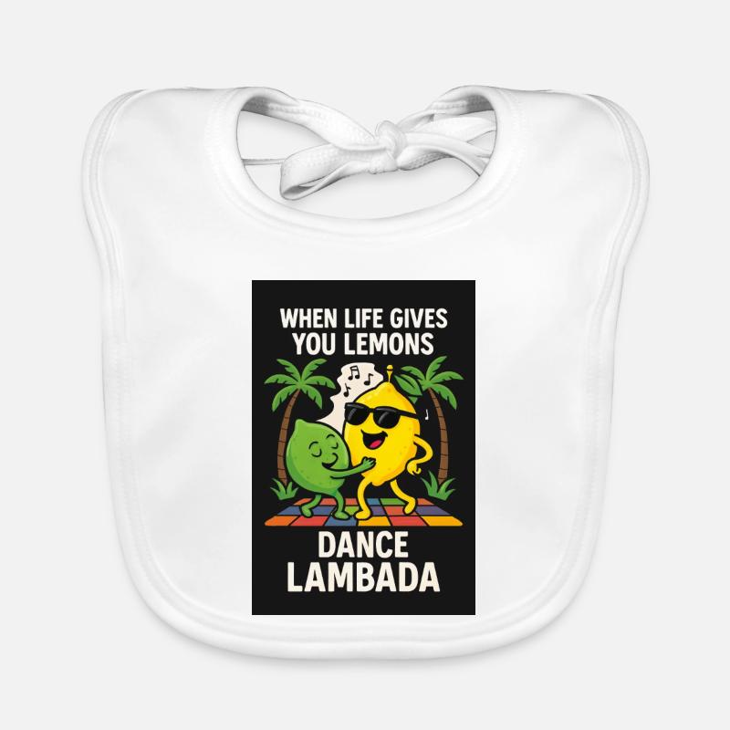 Danse Lambada - Citrons avec mouvements Bavoir bio Bébé