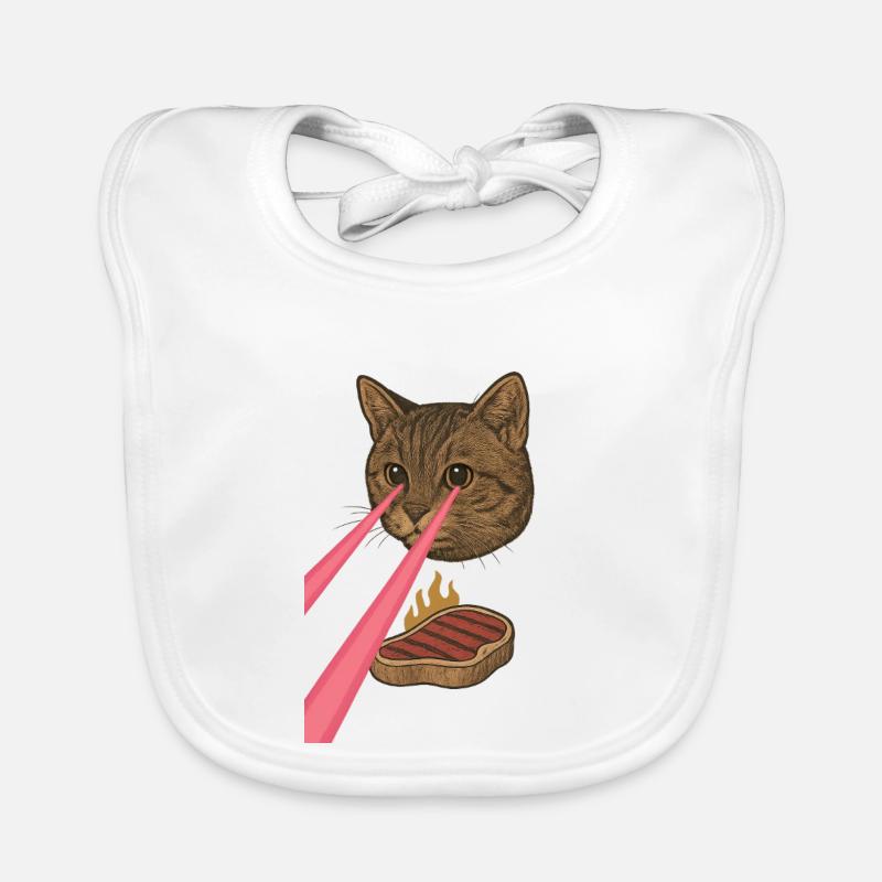 Laser Cat Bavoir bio Bébé