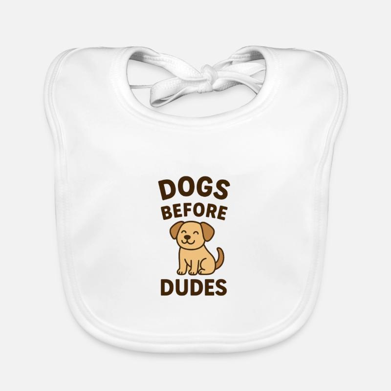 Dogs Before Dudes Baby Bio-Lätzchen