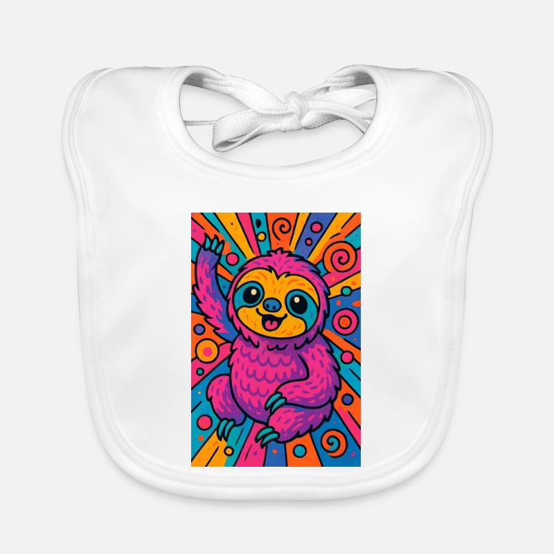 Sloth Organic Baby Bibs