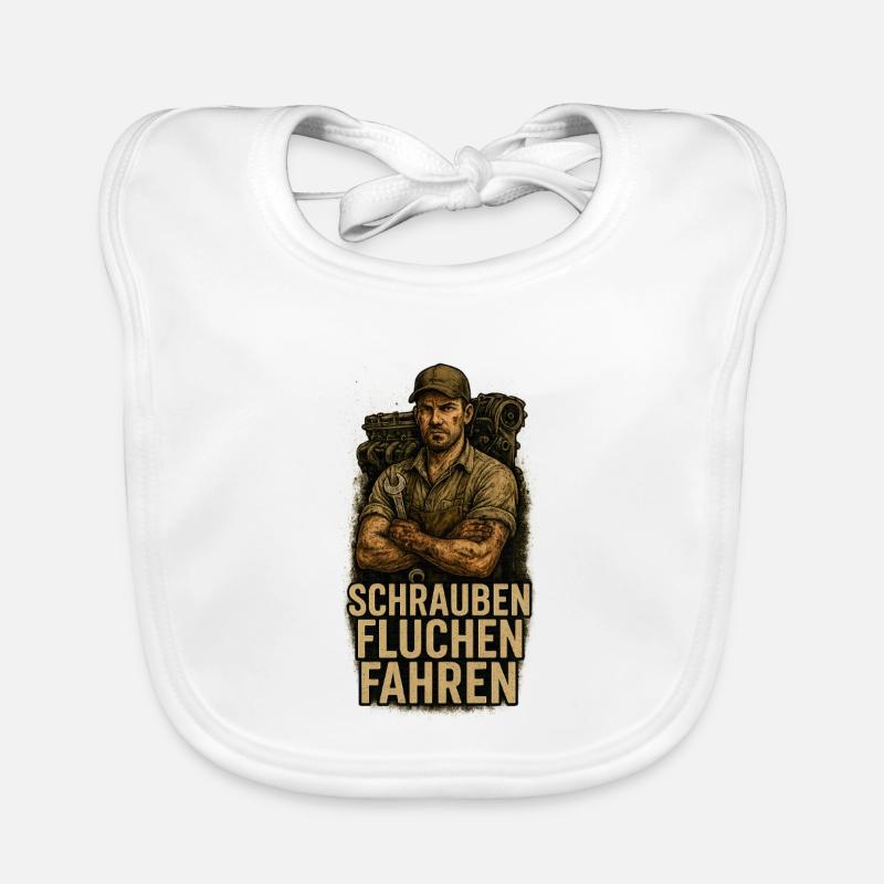 Screwing, cursing, driving Organic Baby Bibs