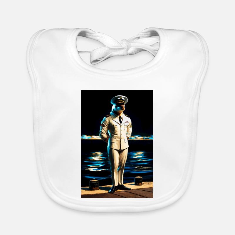 Marine Humanoid Dolphin Organic Baby Bibs