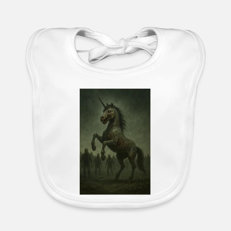 Zombie Einhorn  Baby Bio-Lätzchen