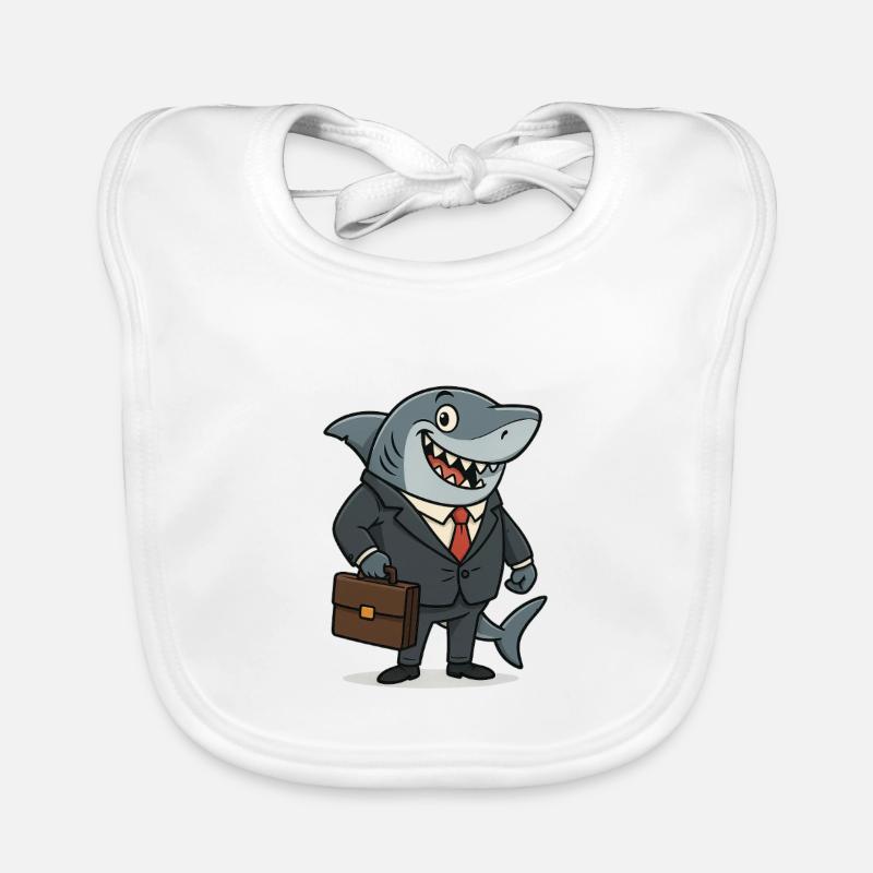 Requin d’affaires requin avec combinaison Bavoir bio Bébé