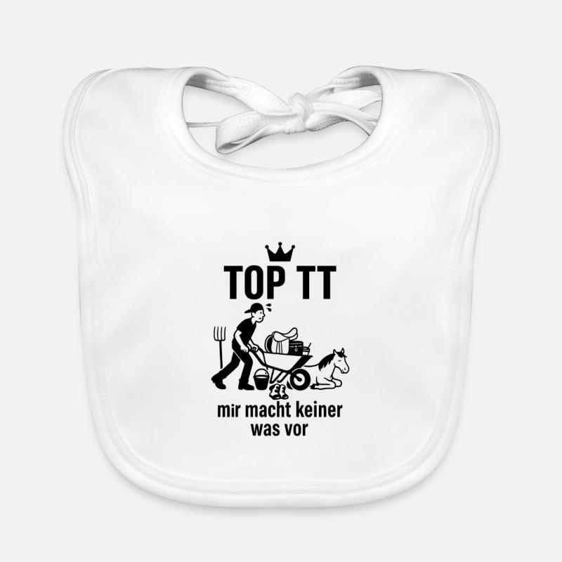 Aide de tournoi, Aide de cheval Bavoir bio Bébé