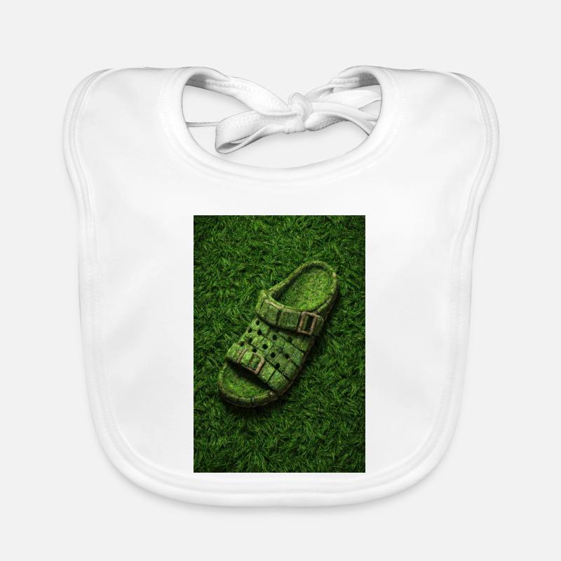 Conception de sandales Eco Grass Bavoir bio Bébé