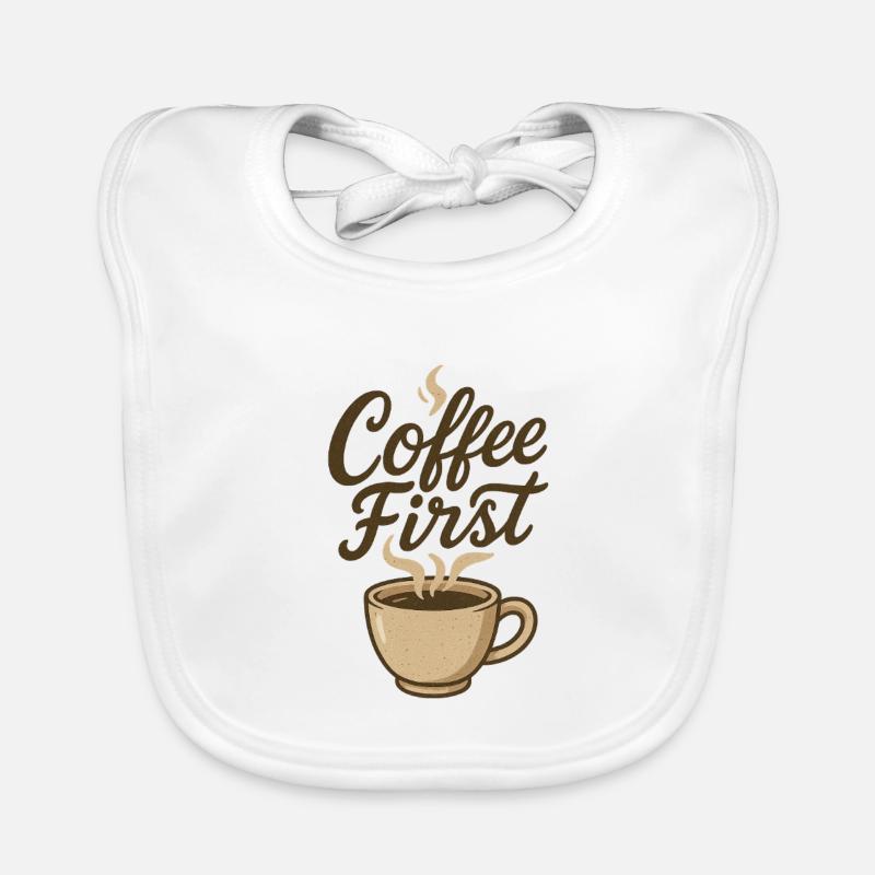 Café Premier Kaffee Illustration Bavoir bio Bébé