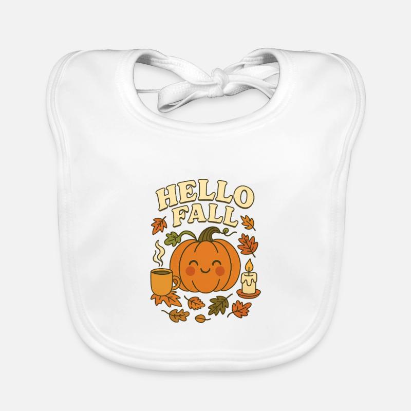 Cute_hello_fall Bavoir bio Bébé