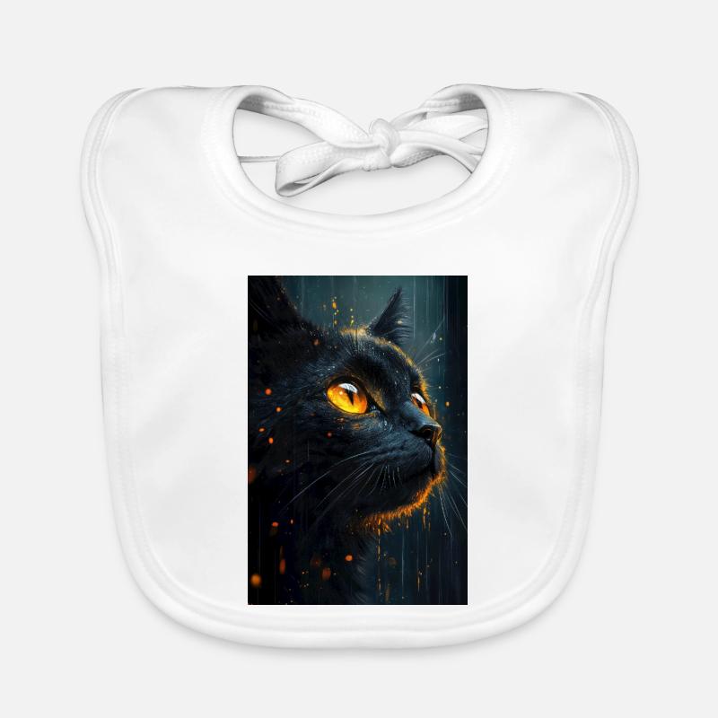 Illustration einer Katze Baby Bio-Lätzchen
