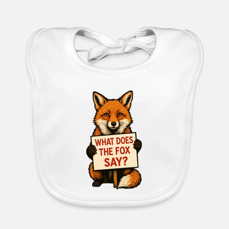 Fuchs | What does the fox say? Baby Bio-Lätzchen