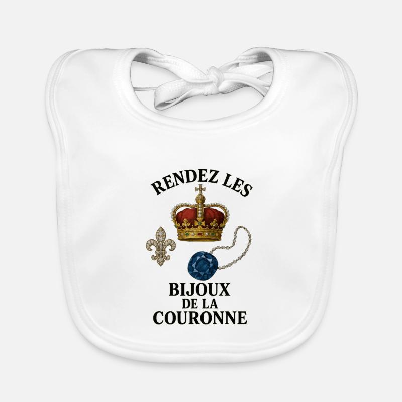 Les bijoux de la couronne Bavoir bio Bébé