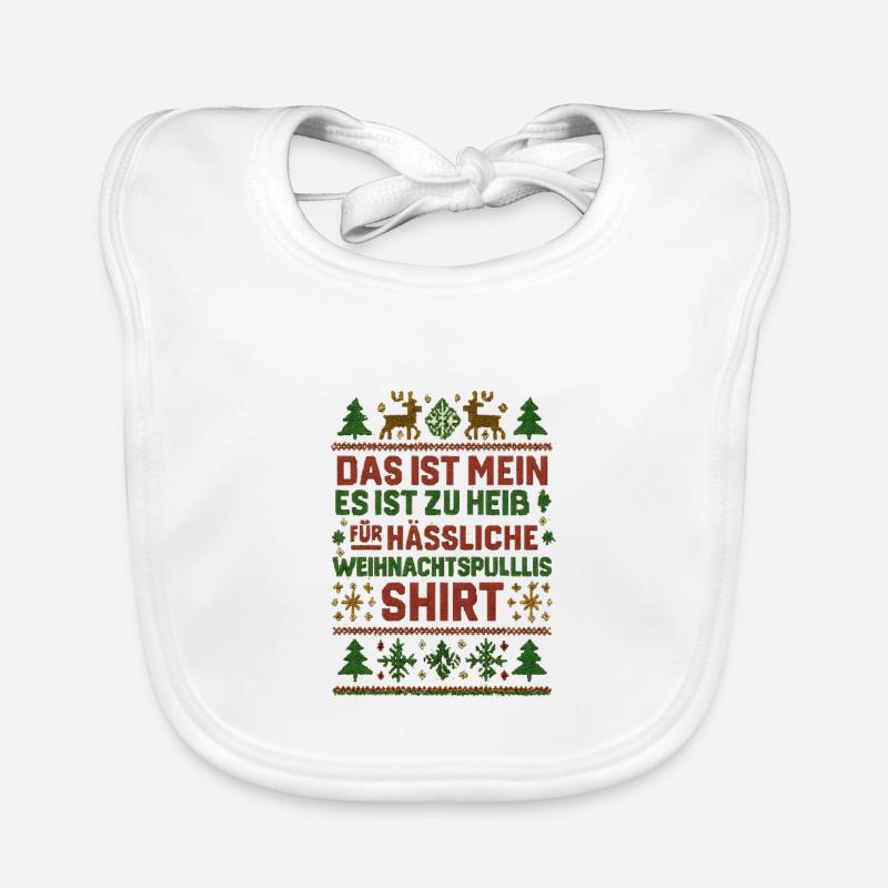 Chemise pull de Noël moche Bavoir bio Bébé