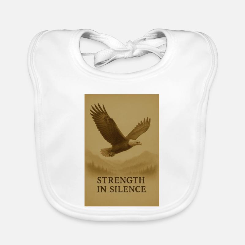 La force dans l’aigle du silence Bavoir bio Bébé