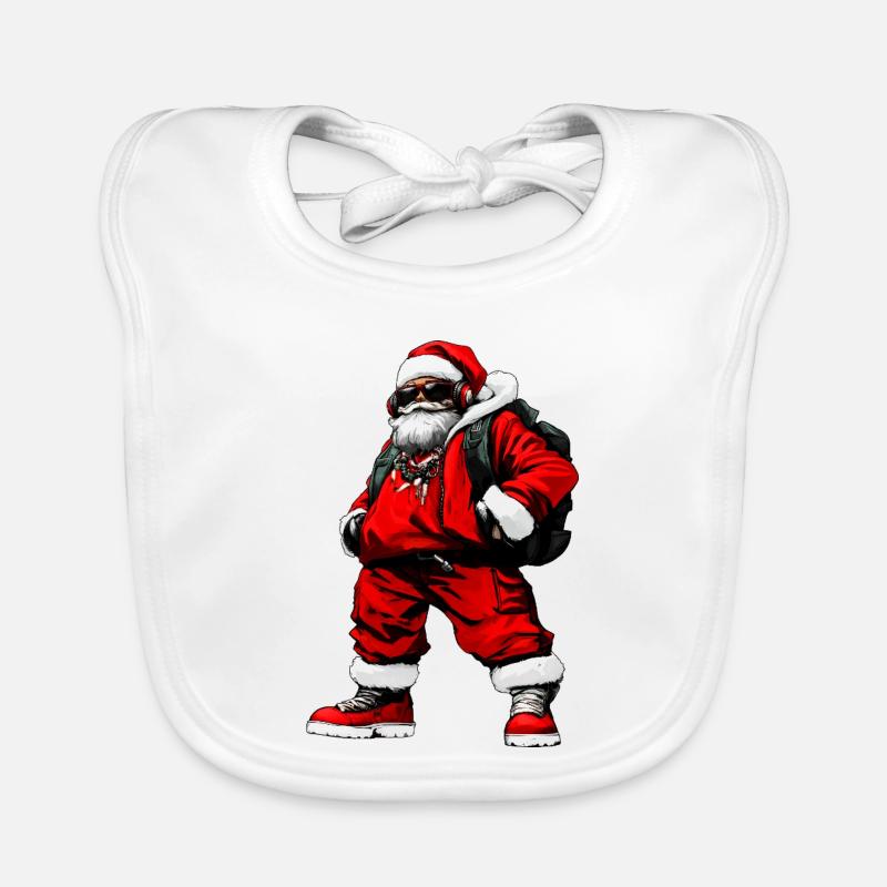 Rapper Weihnachtsmann Baby Bio-Lätzchen