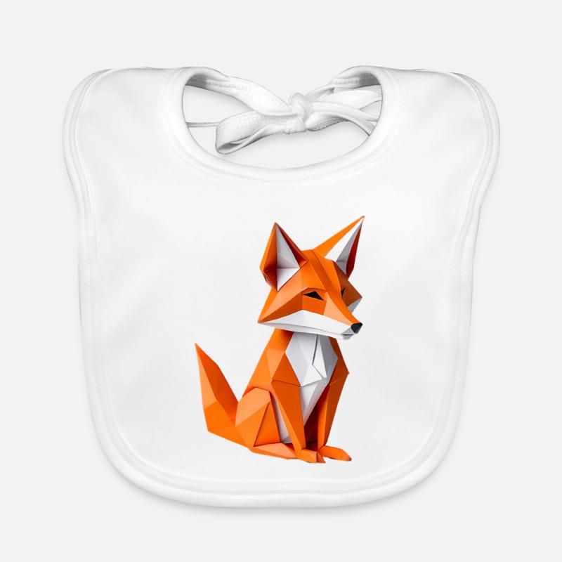 Polygon-Fuchs Illustration Baby Bio-Lätzchen