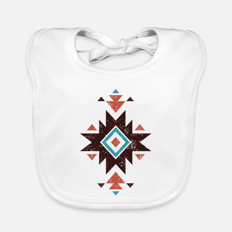 Boho-Diamant-Emblem Baby Bio-Lätzchen