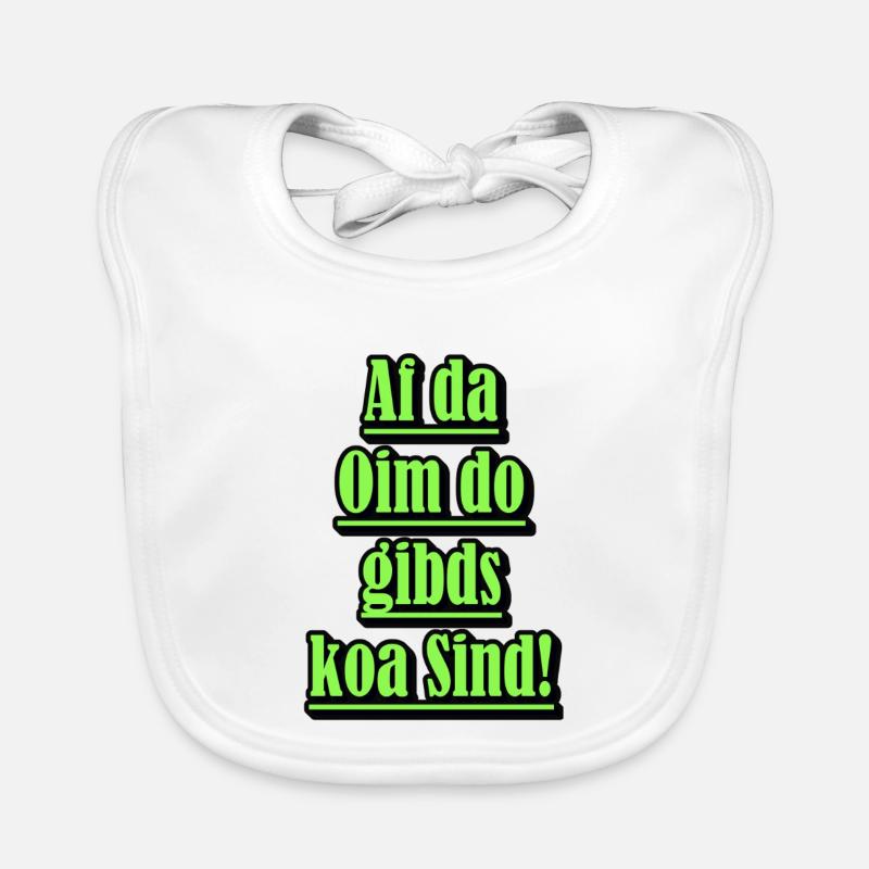 Dialecte néon Diction verte Bavoir bio Bébé