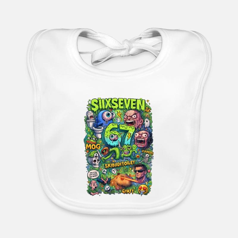 Ultra brain rot Organic Baby Bibs