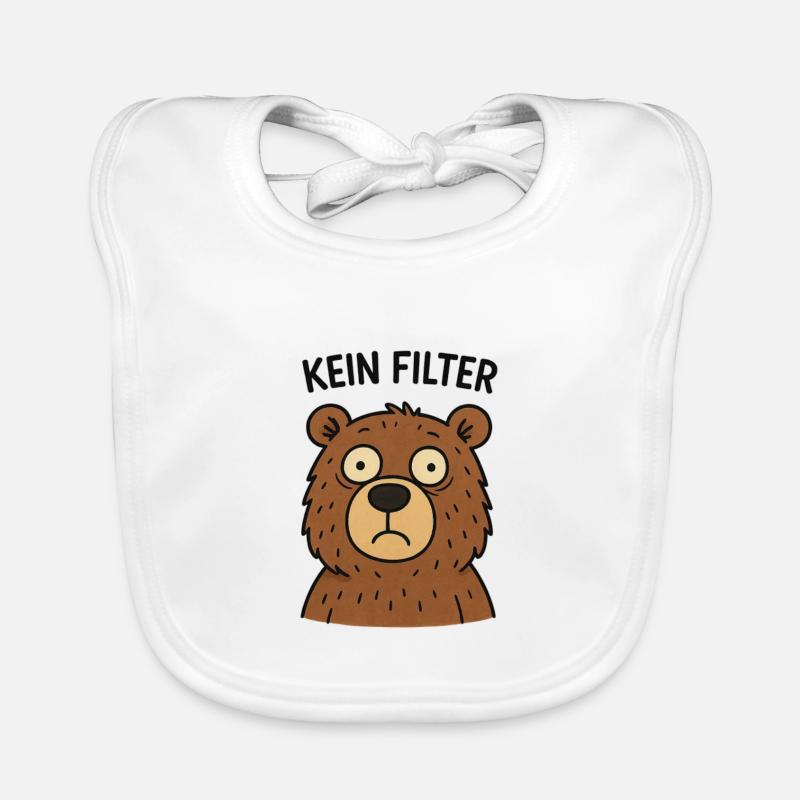 Kein Filter Bär – Echtheit Baby Bio-Lätzchen
