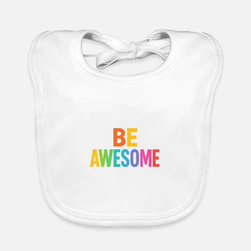 Be Awesome Regenbogen Boost Baby Bio-Lätzchen